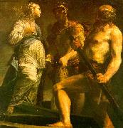 Giuseppe Maria Crespi Aeneas with the Sybil Charon Norge oil painting reproduction